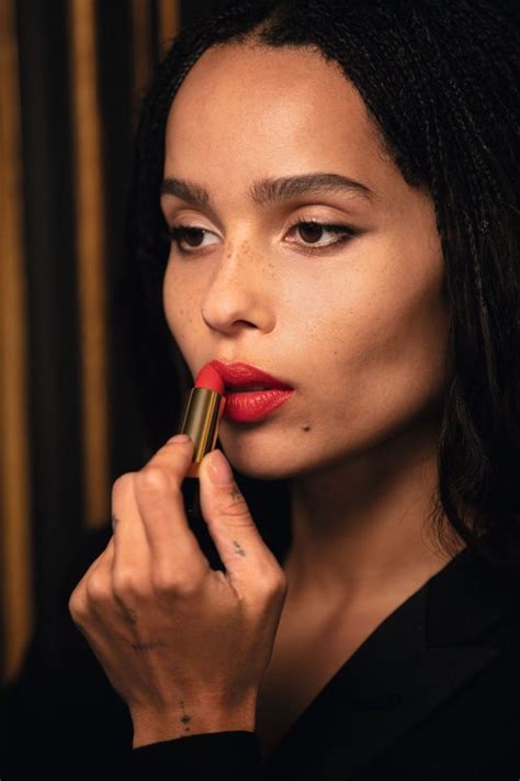 zoe kravitz lipstick ysl